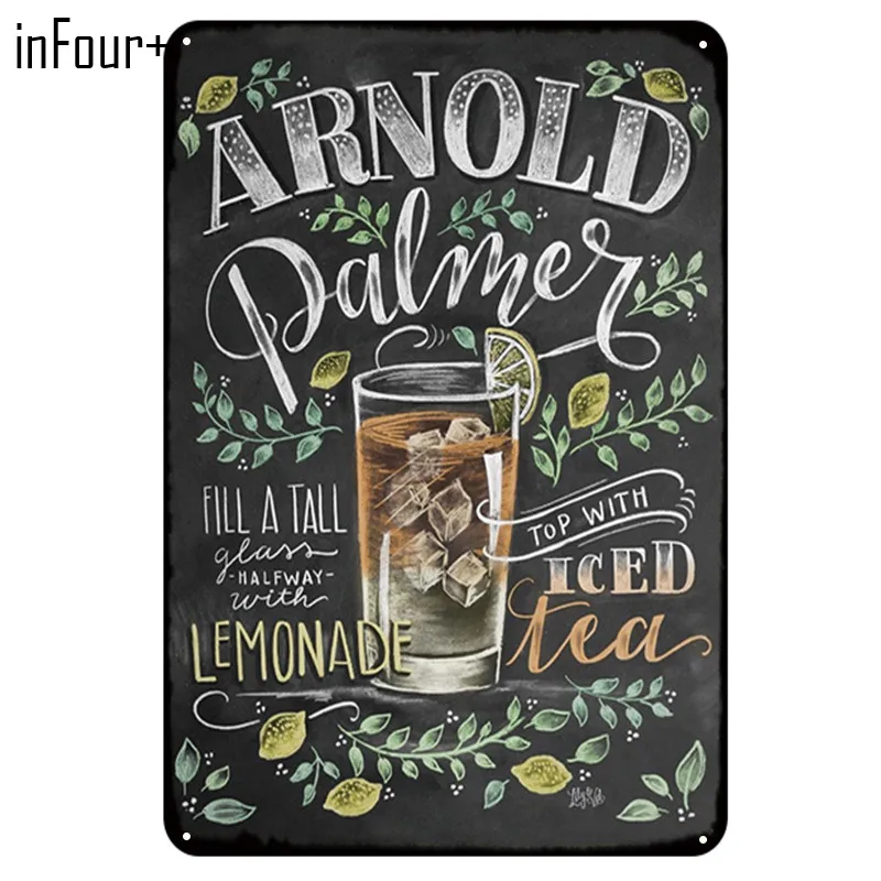

[inFour+] New ARNOLD Bar Cocktail Metal Signs Home Decor Vintage Tin Signs Pub Home Decorative Plates Metal Sign Wall Plaques