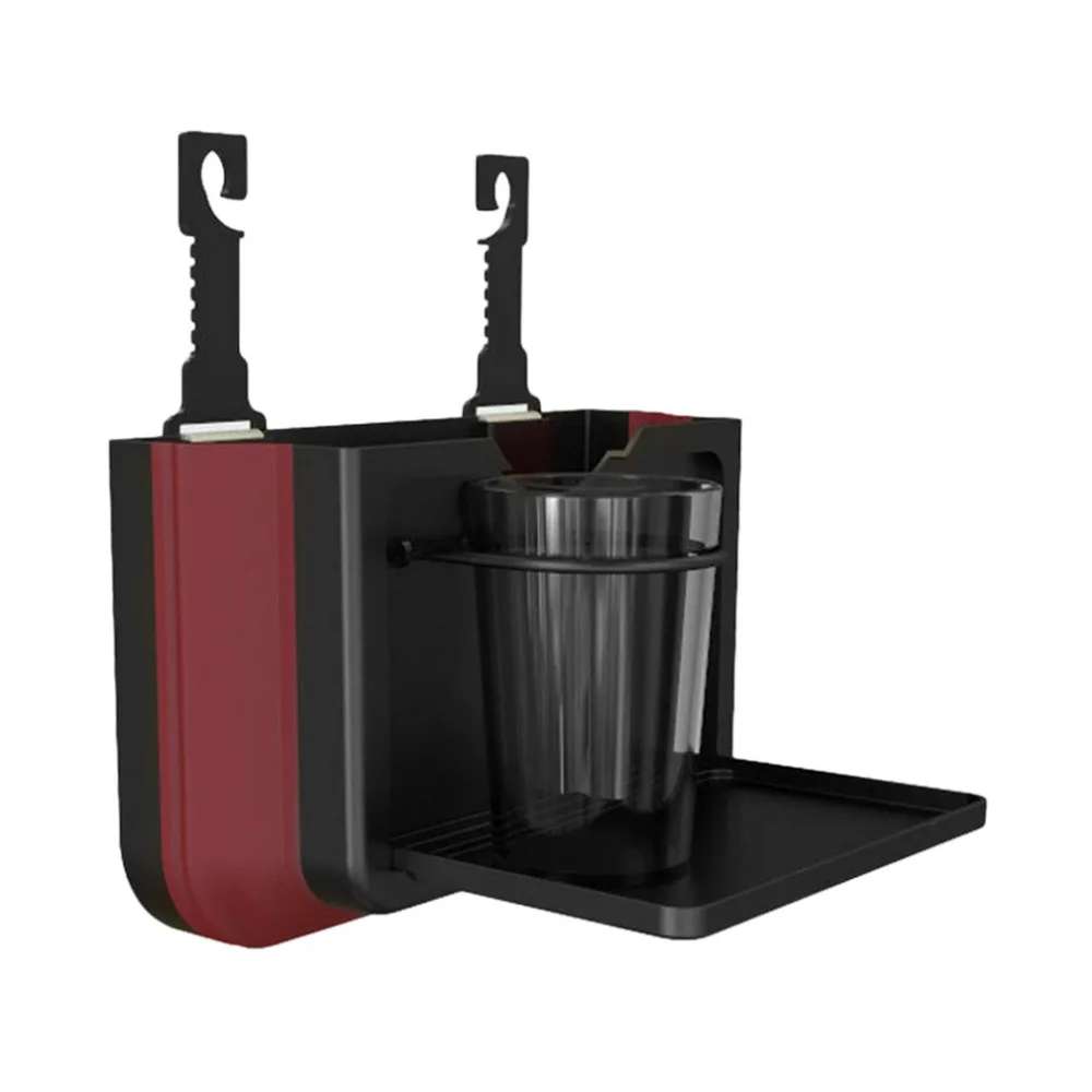 Foldable-Black-Beige-Multifunctional-Car-Seat-Back-Desk-Food-Drinks-Table-Rack-Beverage-Cup-Holder-Hanging (2)