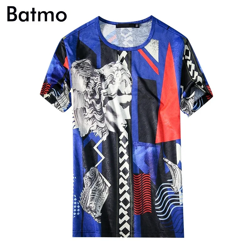 

Batmo 2018 new arrival summer high quality printed Fashion casual T-shirt men,Men's T-shirt,size M.L.XL.XXL.XXXL.4XL,5XL
