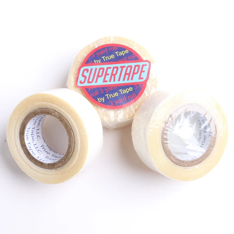 HARMONY 1 Rolls 1.9cm x 3 Yards White Liner Double-Sided Adhesive Super Tape Rolls for Tape Hair Extension Wigs and Toupee