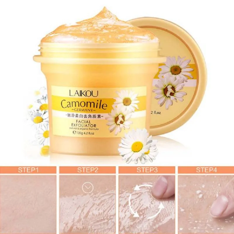 1 PC Natural Organic Facial Body Exfoliating Cream Whitening Peeling