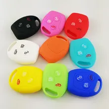 Ceyes Автомобильный ключ крышка 3 кнопки для Ford Mondeo Fiesta Focus Mondeo Fusion C-Max KA GALAXY мягкий силиконовый держатель авто аксессуары