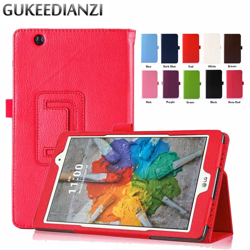 Ультратонкий чехол для планшетов GUKEEDIANZI LG G PAD 3 8 0 V525 дюймов 2 папки Folio Stand