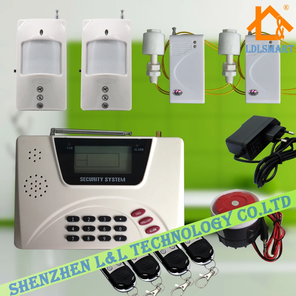 Wireless Pet friendly PIR PSTN GSM Dual Network Home Alarm System Smart House Security Alarmin