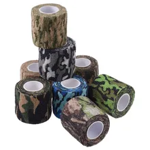 Self-adhesive Camo Stretch Bandage 5CM * 4.5M Tactical Non-woven Protective Camouflage Tape for Rifle Gun Flashlight Camo Tape