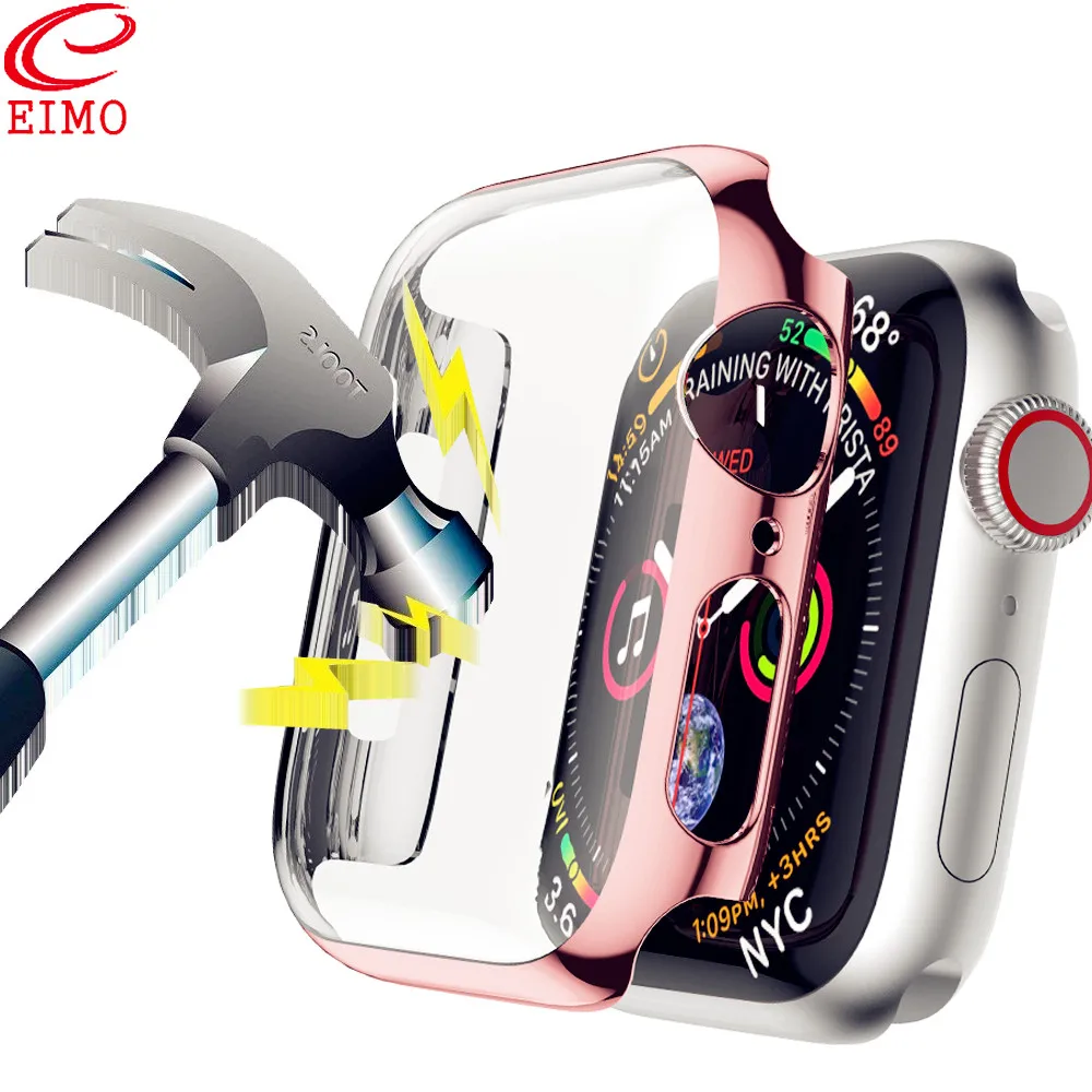 

Screen Protective Case for Apple Watch 4 3 iwatch band 42mm 44mm 38mm 40mm Shatter-Resistant Shell Frame Protector Cover