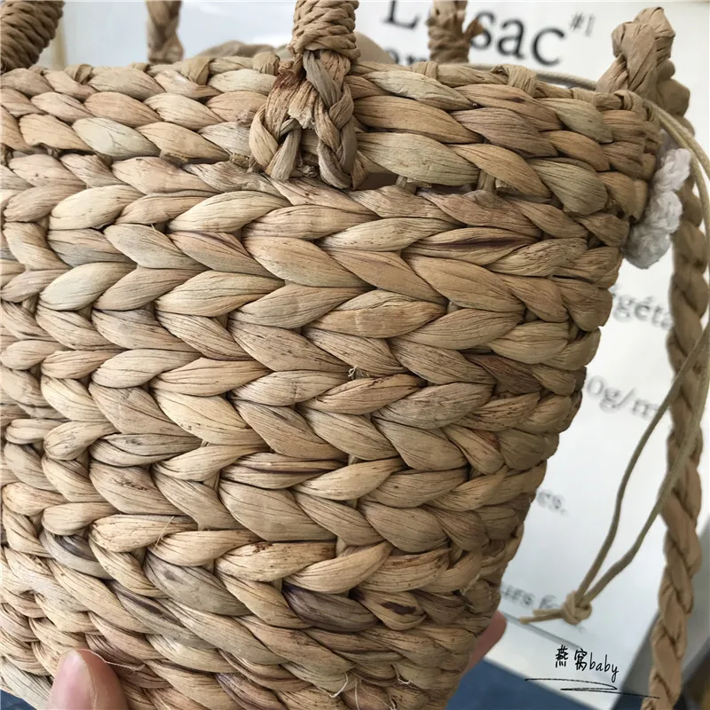 Women Summer Beach Handbag Female Straw Bags Vintage Handmade Lady Shoulder Bag Travel Flower Mini Weave Crossbody Tote SS3117 (4)