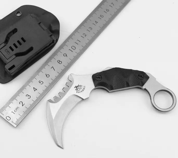

Karambit Knife THE ONE HS Fixed AUS-8 Blade Knife Survival Knives Hunting Tactical Knifes G10 Handle Camping Outdoor Tools C