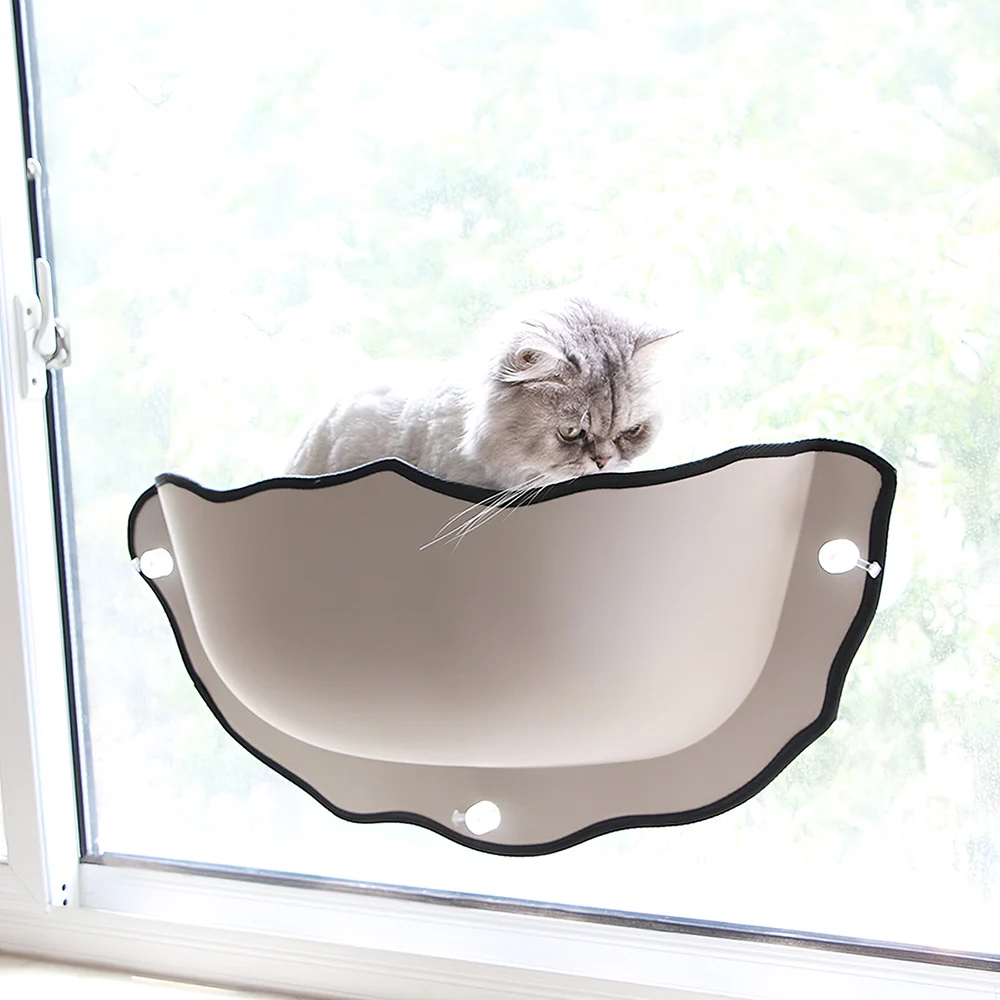 22lbs Pet Hammock Window Perch Cat Hammock Bed Mount Window Pod Lounger Suction Cups Warm Bed For Cat Rest House Soft Cage