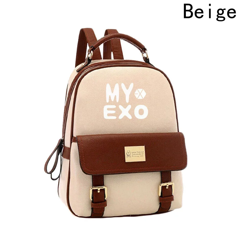 Buy Korean KPOP PU Backpack Mochila Bag Fashion Style