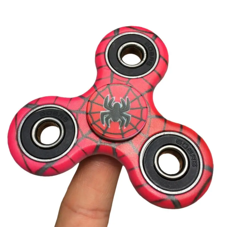 

Spiderman Fidget Spinner EDC Finger Toys Flag Print Hand Spinner Plastic ABS Stress Spinners for Autism ADHD Kids/Adult Gift