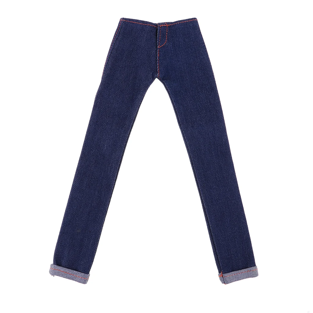 Fashionable Jeans Pants Trousers Clothes For 1/4 BJD Girl Dolls Accessory