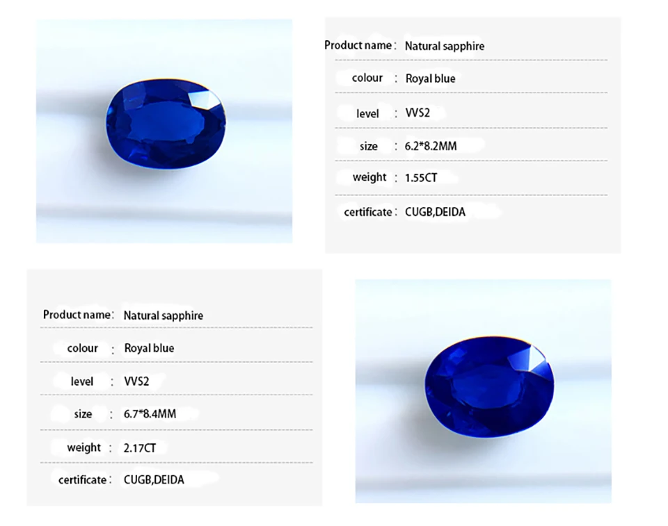 Натуральный неоптимизированный Королевский синий сапфир, четкость vvs, крупное зерно бриллиантовое лицо, настраиваемый, с сертификатом