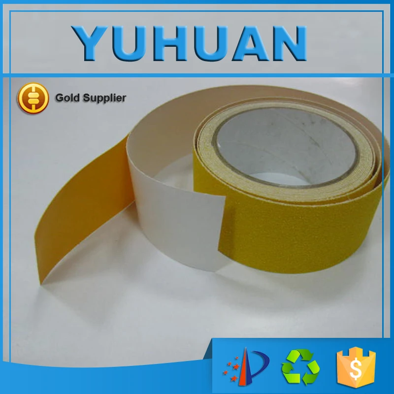 Good Performance PVC Yellow Waterproof Anti Slip Tape Applied For Steps