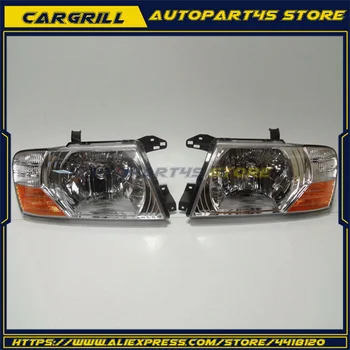 

New Set L&R front head lamps lights For Mitsubishi Pajero Montero 2000-2006