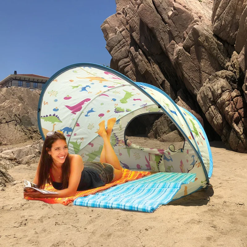 Beach Sunscreen Sunshade Automatic Outdoor Speed Open Collapsible Fishing Double Camping Tent camping tent
