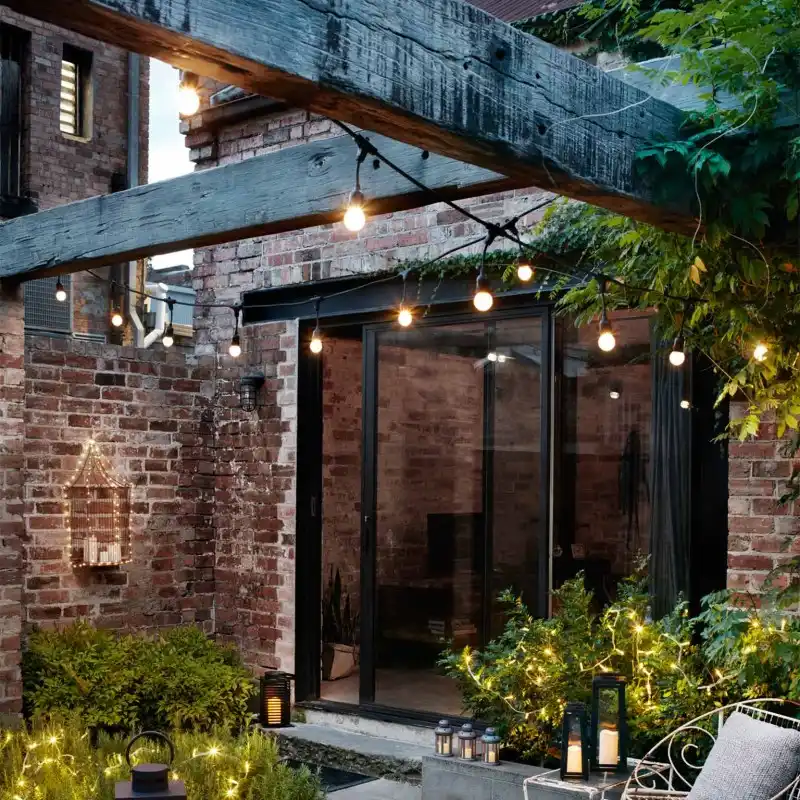 cadena de luces colgante para interior