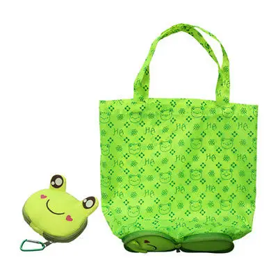 Милая Большая вместительная Женская Складная сумка для покупок, Экологичная многоразовая сумка для покупок, фруктовая овощная продуктовая сумка, 2 штуки, прекрасная монета - Цвет: A