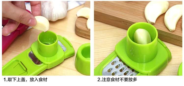 Plastic Ginger Garlic Grinding Tool Magic Silicone Vegetable Peeler Slicer Cutter Grater Planer Candy Color Kitchen Accessories