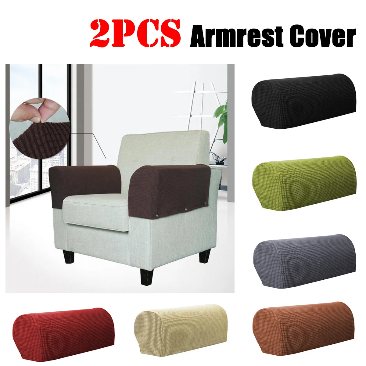 Buy 2 Piece Sofa Armrest Cover Stretch Sofa Towel