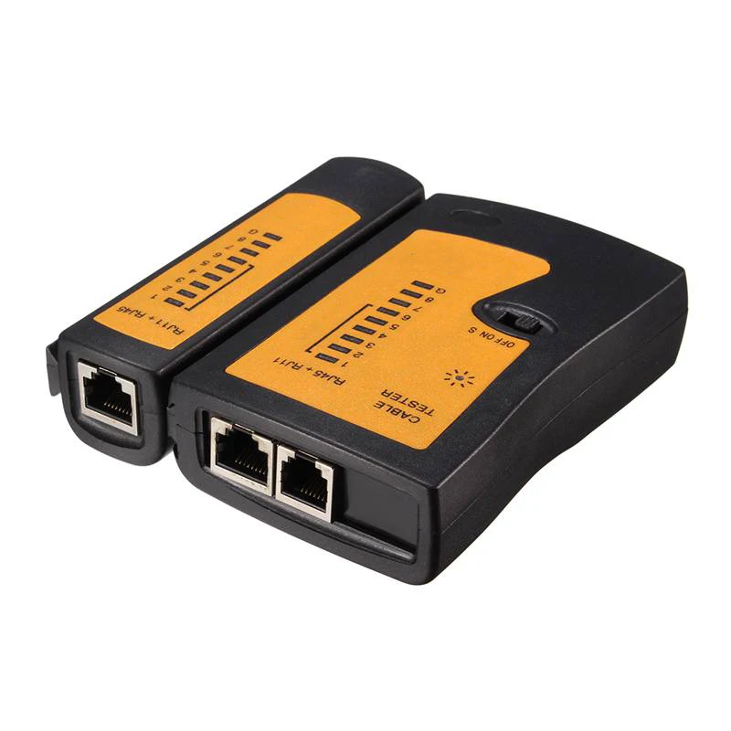 

RJ11 RJ45 Network Cable Tester Handheld LAN Cable Tester Wire Telephone Line Detector Tracker Networking Tool High Quality