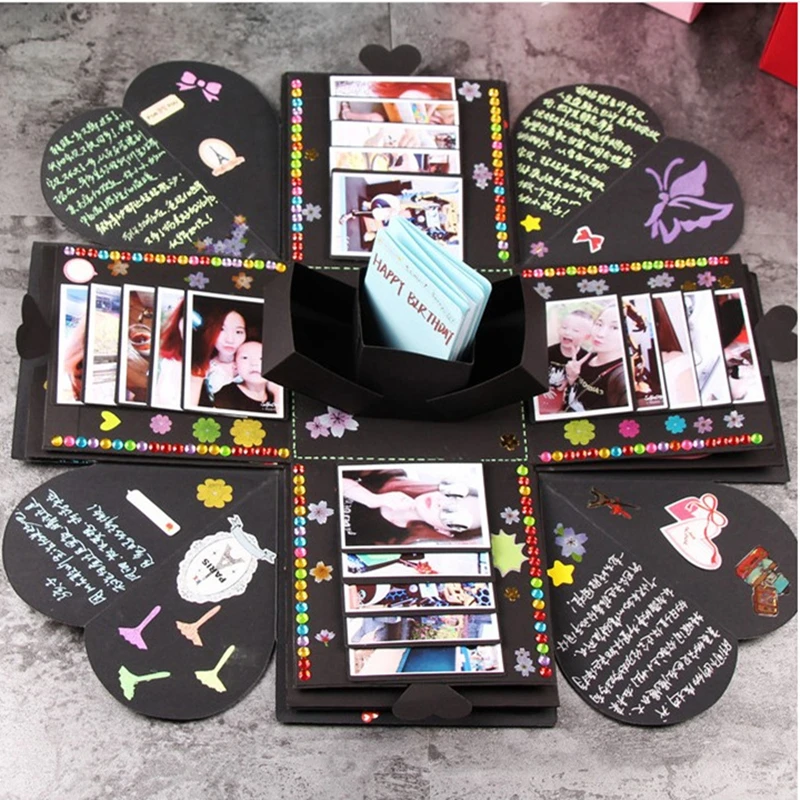 Sualin Explosion Box бумага Diy Surprise Love Подарочная Взрывная коробка аксессуары Geschenkbox giftbox