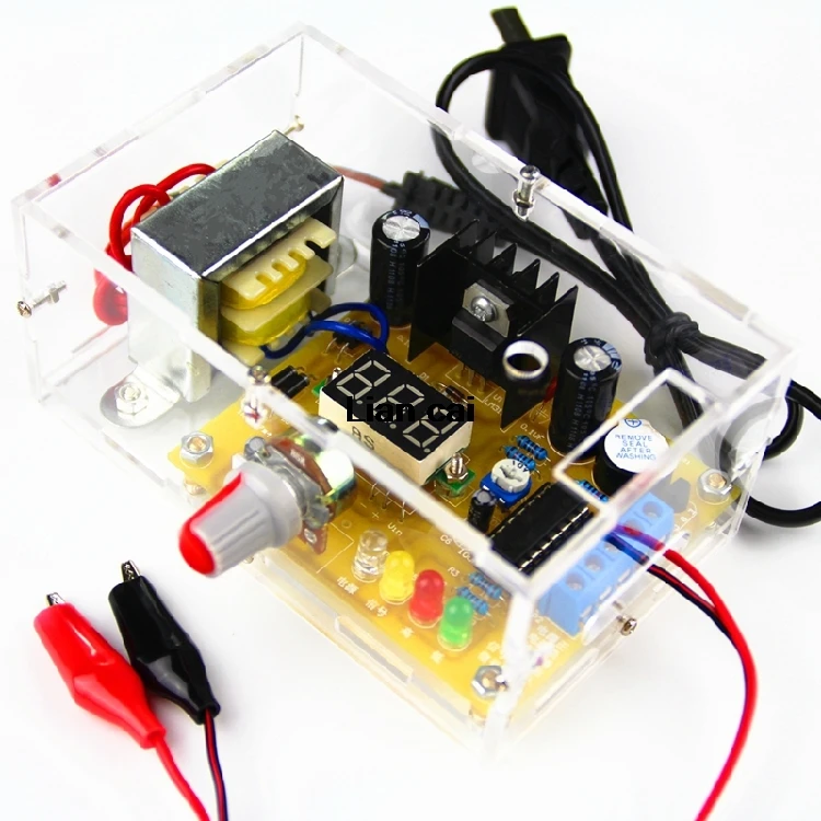 DIY Kit LM317 Регулируемое напряжение 220 В до 1,25 в-12,5 в понижающий модуль питания печатная плата электронные комплекты