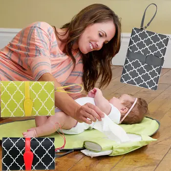 

Portable Baby Folding Diaper Changing Mat Pad Waterproof Mats Bag Kit Travel