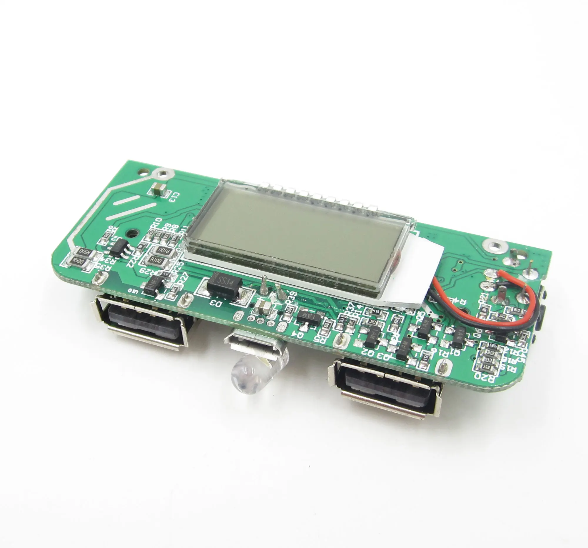 Для телефона DIY Dual USB 5V 1A 2.1A Мобильный Внешний аккумулятор 18650 зарядное устройство