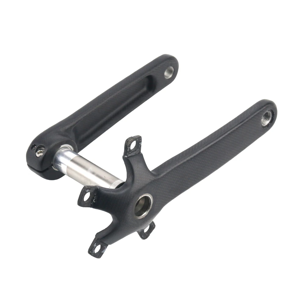 RXL SL Bicycle Crank Carbon Crankset Road Bike 3K MatteGlossy  BCD130mm Bike Accessories Black Bicycle Cranks (6)