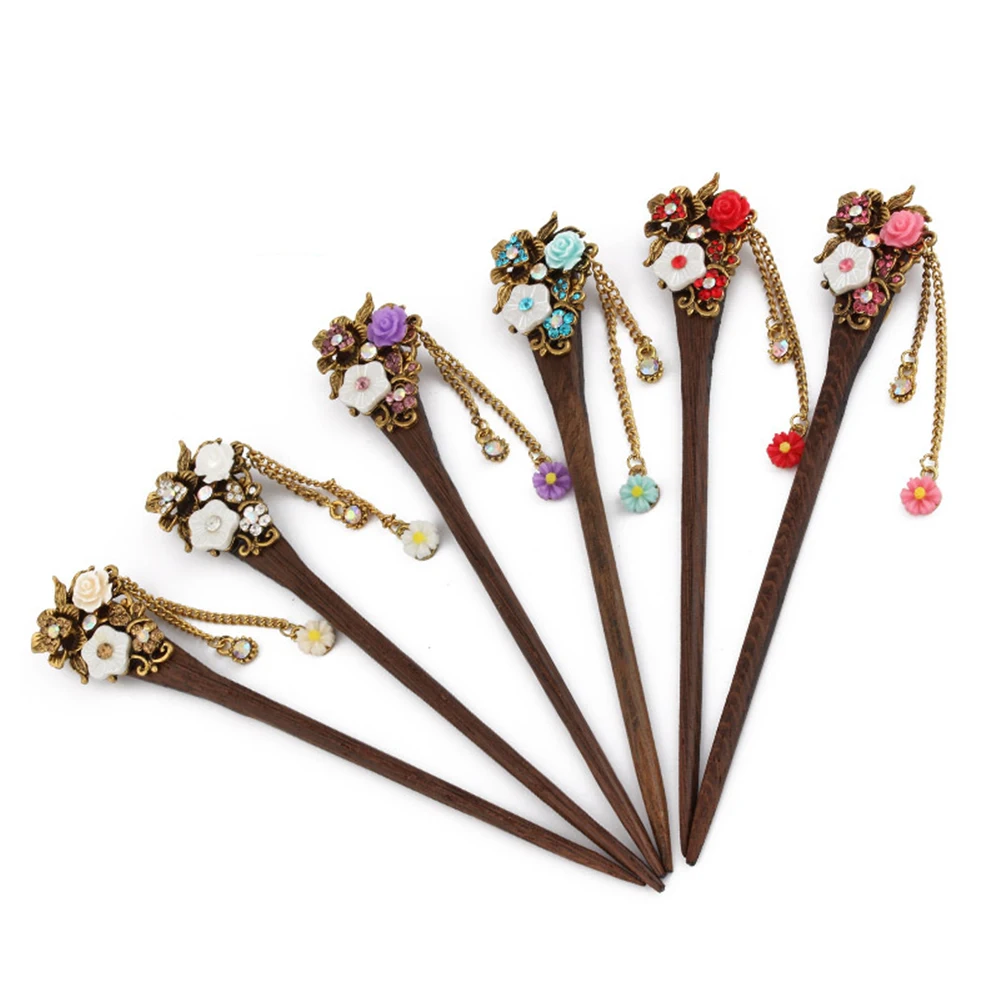 Classical Hairpin Women Retro Tassel Hairpins Hair Sticks Clips Jewelry ...