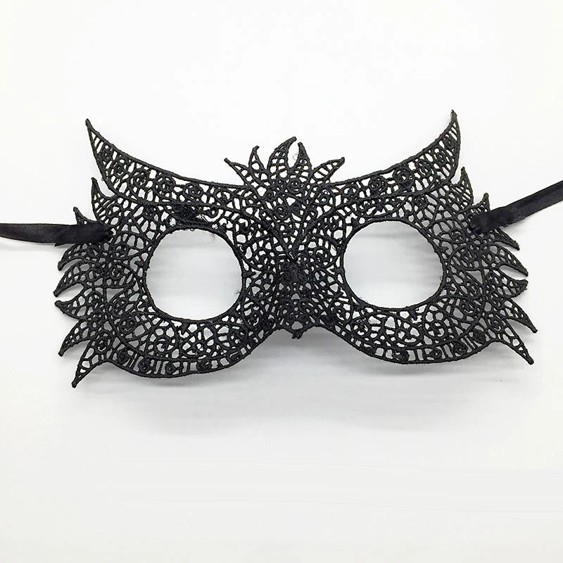 Lot De 4 Masques Vénitiens En Dentelle - Noir Et Blanc - Pour Halloween, Carnaval, Soirée Masquée