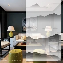 Комната разделите Биомбо экрана узоры конструкции окна перегородки занавески полупрозрачные гостиной подвесные занавески мягкие 100 см x 200 см