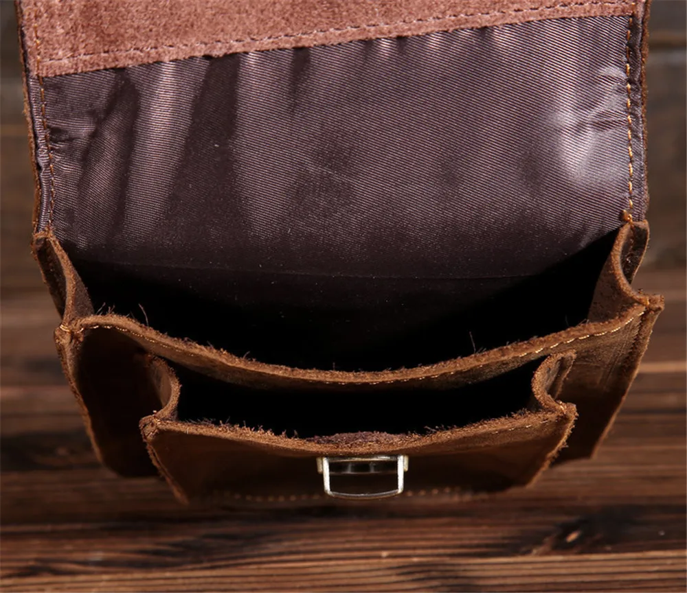 Мужские сумки на пояс из натуральной кожи для путешествий, поясная сумка с петлями для ремня, Мужская винтажная поясная сумка, маленький кожаный чехол для мобильного телефона