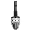Mandrin adaptateur à tige hexagonale pour perceuse sans clé, 1/4 
