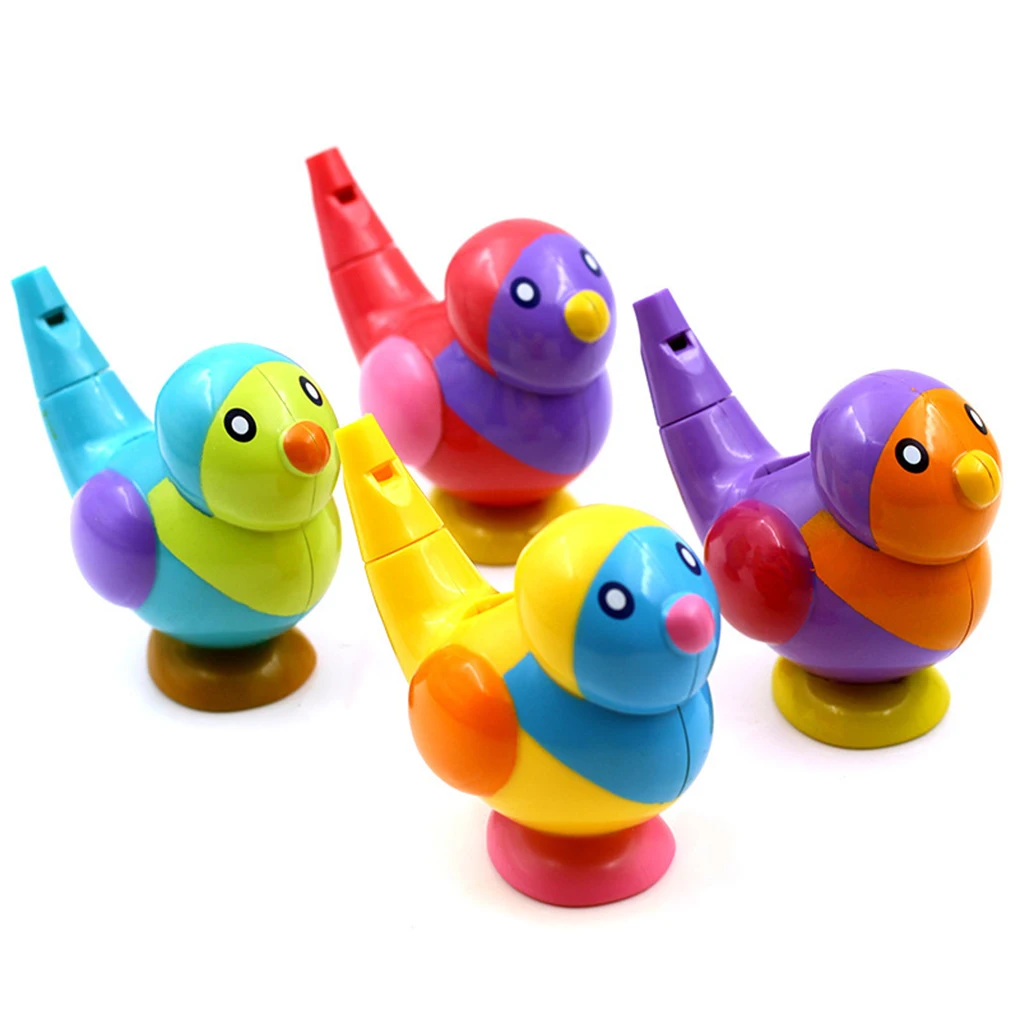 

Kids Baby Wind Up Lovely Birds Shower Whistle Water Bath Toys Child Music Instrumental Colorful ABS Educational Toys