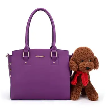 

Fashion PU Leather Bags For Small Pet Dog Bag Cat Carrier Handbag Backpack Portable Travel Airline Bag Drop Shipping