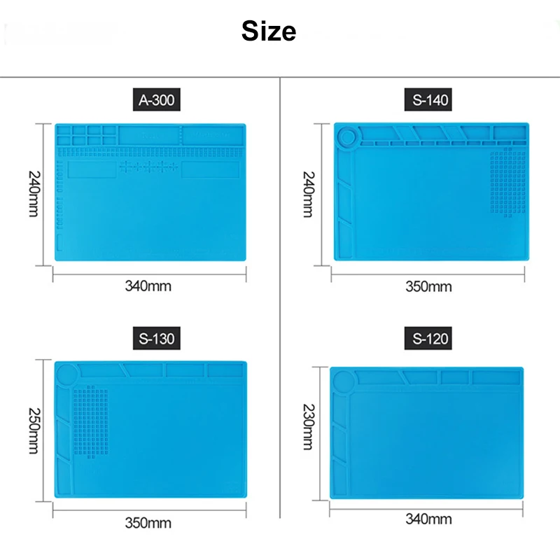 Теплоизоляция силиконовый коврик различные размеры мобильный телефон ремонт коврик обслуживание стол коврик обслуживание паяльная