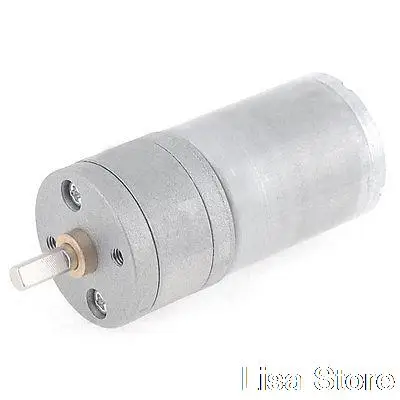 500RPM Output Speed Reducing 4mm Shaft Dia Gearbox Geared Motor 12VDC 