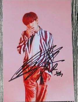 

hand signed S.J Super Junior EunHyuk Eun Hyuk autographed photo repackage 6 inches freeshipping K-POP 042017A