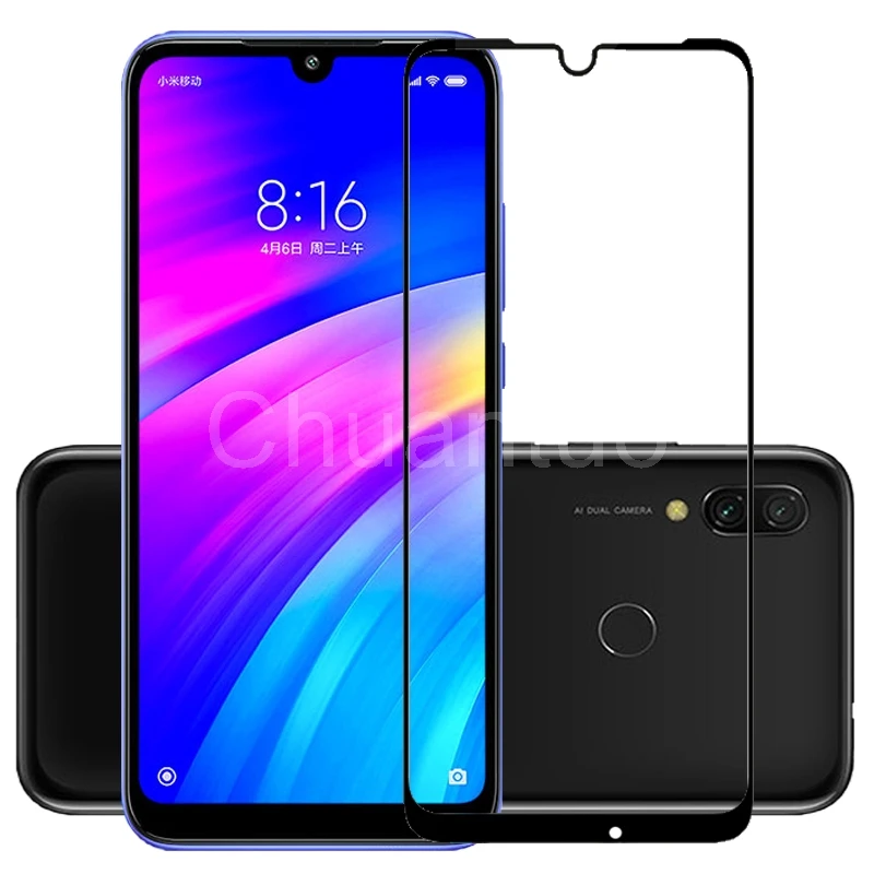 25 шт./лот полное покрытие Защита экрана для Xiaomi Redmi 7 от царапин защитная пленка