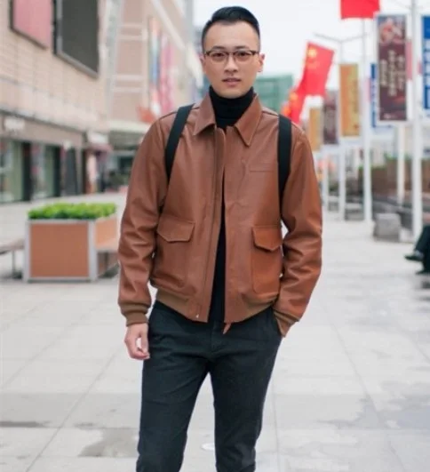 Free shipping.high grade horseskin leather jacket.man claccic A2 style genuine leather coat,vintage fans,Fetal bovine skin