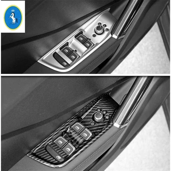 

Yimaautotrims Auto Accessory Inner Door Armrest Window Lift Button Panel Cover Trim ABS Fit For Audi Q2 2017 2018 2019 2020