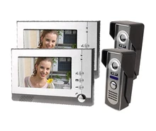 Freeship Casa Inteligente puerta de la Oficina intercomHD cámara vista de monitor de vídeo portero automático con cable colorido edificio de intercomunicación timbre video