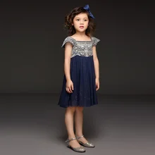 Новые модные платья для девочек одежда с вышивкой для детей с рисунком топ с кружевом нарядное платье принцессы детская одежда