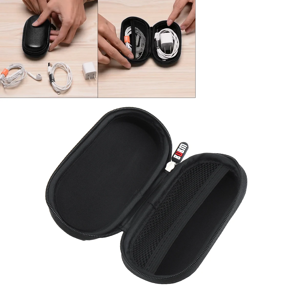 Чехол для жесткого USB флеш-накопителя BUBM/Дорожная сумка для переноски для usb-флешек, sd-карт, кабели для наушников и других мелких аксессуаров