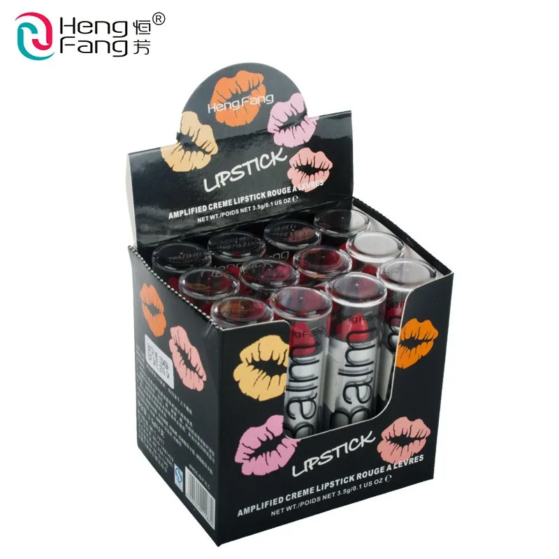 24pcs/lot 12 Colors Lipstick Easy to Wear Moisturizing long lasting pintalabios Profession lip balm Makeup Lips Cosmetic 24pcs/lot 12 Colors Lipstick Easy to Wear Moisturizing long lasting pintalabios Profession lip balm Makeup Lips Cosmetic