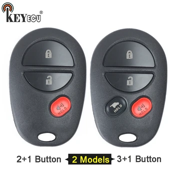 

KEYECU 1x / 2x for Toyota Tacoma Sienna Sequoia Tacoma Avalon Replacement Remote Key Shell Case Fob 3/4 Button FCC ID: GQ43VT20T