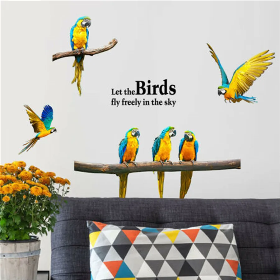 

Family Tree Birds Animal Photo Frame Wall Quotes Wall Stickers Wall Art Decals Wallpaper Home Kids Room Living Room Decor