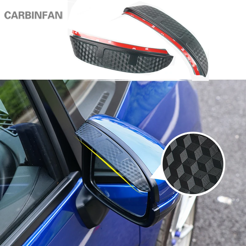 

2pcs/Set For Honda Fit jazz GK5 2014- 2018 Car Rearview Mirror Eyebrow Cover Rain-proof Snow Protection Decoration Accessories